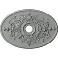 Ekena Millwork Alexa Ceiling Medallion (Fits Canopies up to 5 5/8"), 30 3/4"W x 21/14"H x 3 7/8"ID x 1 5/8"P CM21X30AL